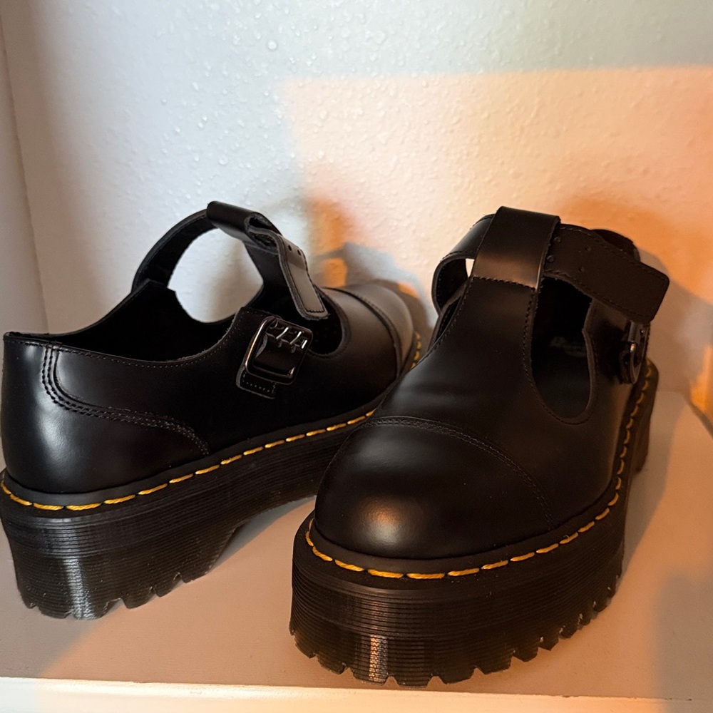 Black Platform Mary Jane Shoes